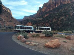 Zion National Parkのバス