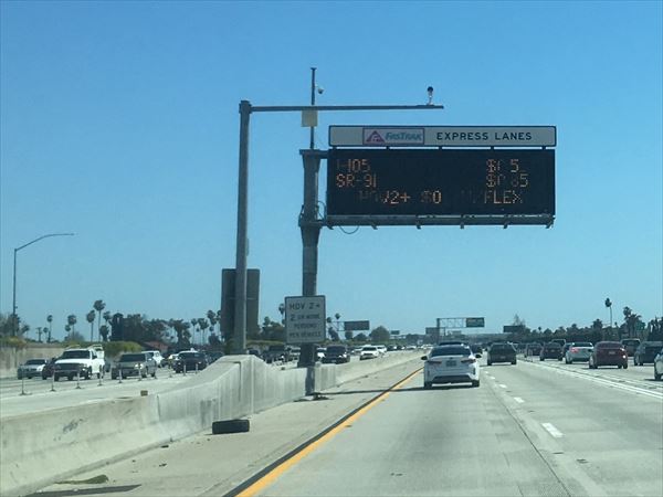 Tire on Express Lane (I-110)